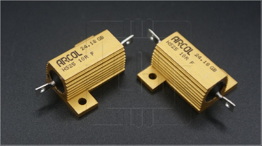 HS25 10R F                Resistor: bobinado; atornillado; 10Ω; 25W; ±1%; 27,3x28x14,6mm; Marca: Arcol