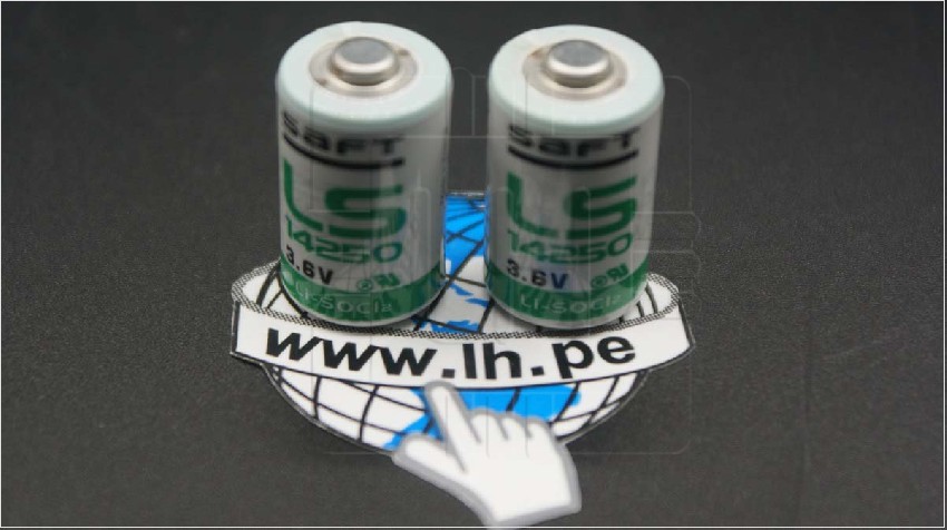 LS14250     Batería Lithium Size 1/2AA, 3.6V, 1200mAh, Made In France