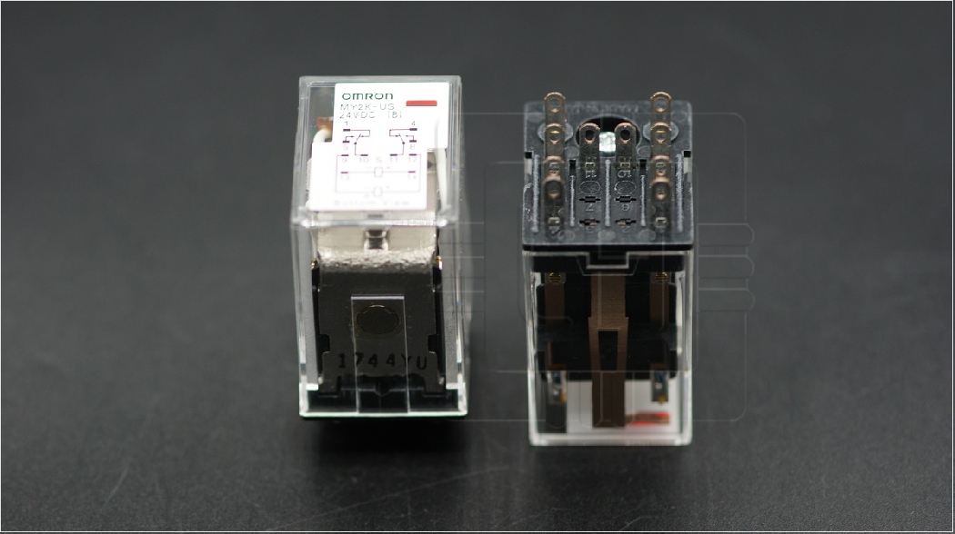 MY2K-US 24VDC                       Rele encapsulado DPDT; bobina 24VDC; 10 Pines, Icantactosmáx: 5A; Marca: Omron