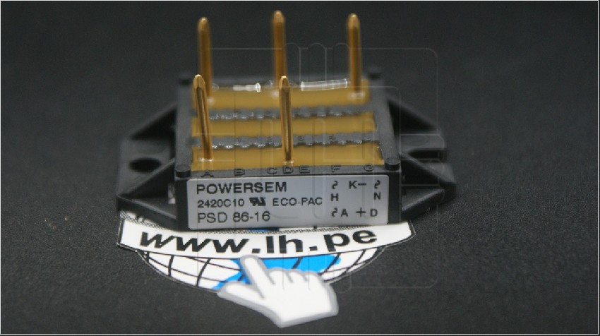 PSD86/16                       Diodo Trifasico  86Amp. 1600V, Rectifier Bridges