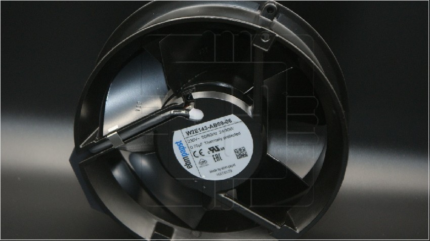 W2E143-AB09-06                    Ventiladores axiales AC Axial Fan, 172x172x51mm, 230VAC, 294CFM, 29W, 58dBA, 3300RPM, Terminal, IP20