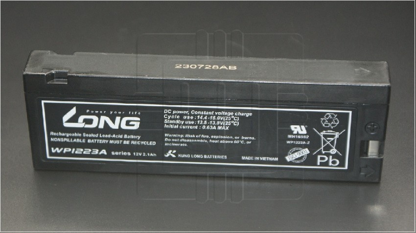 WP1223A                Batería recargable de plomo-ácido 12V 2.1Ah; Marca: Long Battery