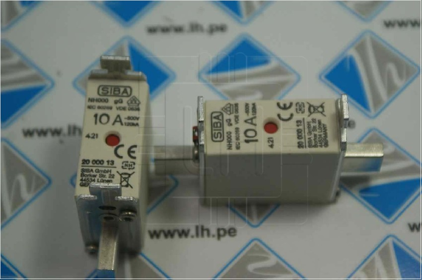 2000013.10                Fusible NH-000, gG, 10A, 500VAC, 220VDC