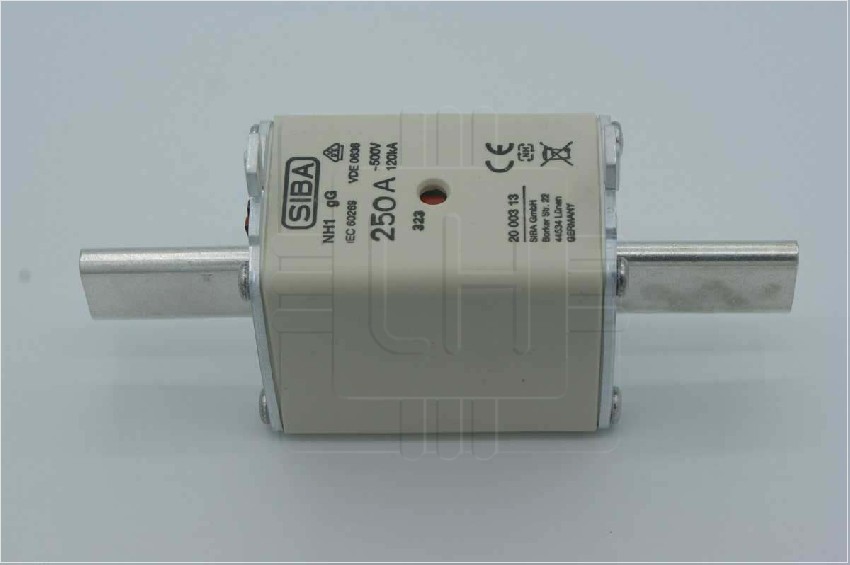 2000313.250 NH1 250A                      Fusible Cerámica, gG, NH1, 250A, 500VAC, 440VDC