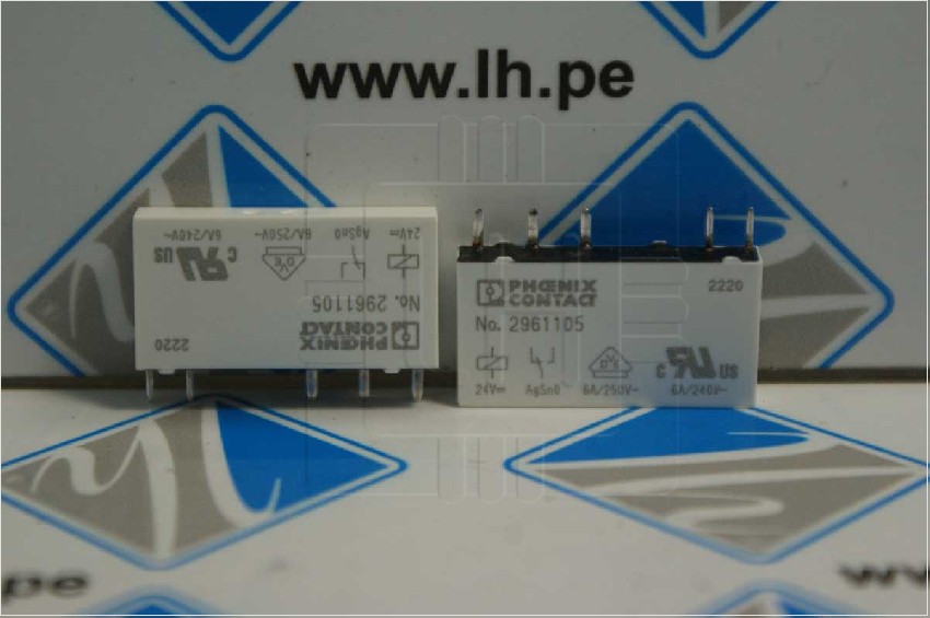 REL-MR-24DC/21 2961105       Relé electromagnético SPDT,  Bobina 24VDC, 8A/250VCA