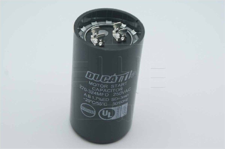 270-324uF 250VAC                  ELECTRIC MOTOR START CAPACITOR 270-324 UF 250V, DUCATI