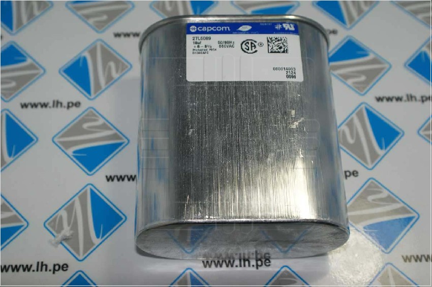 27L6089            Capacitor Film Metalizado 18uF, 660VAC