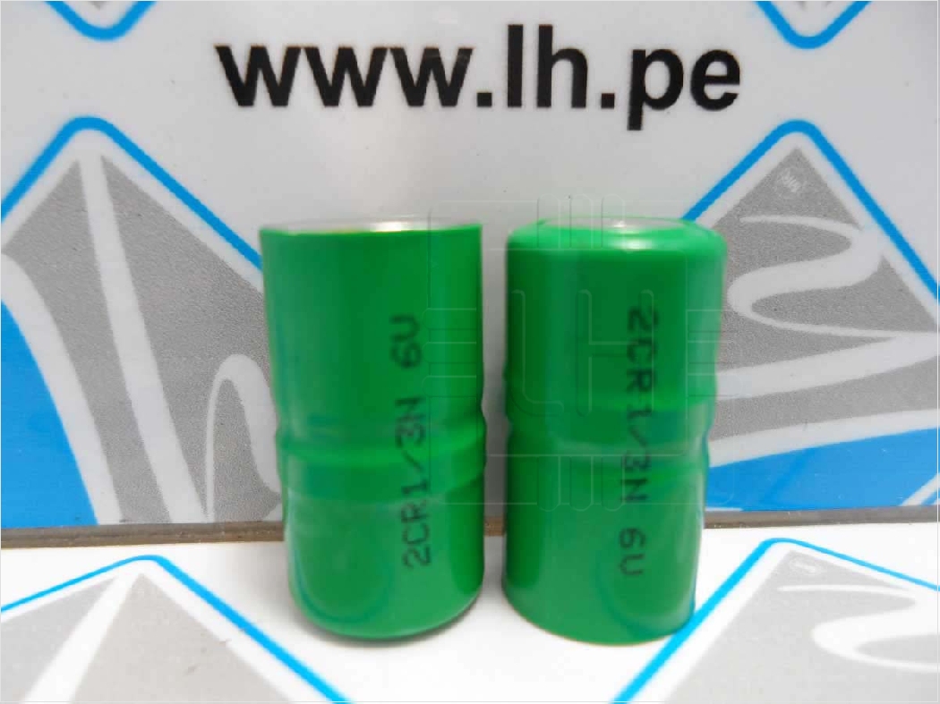 2CR1/3N     GI Green 2CR1/3N (L28PX, PX28L, L544) 6 Volt, Lithium Battery