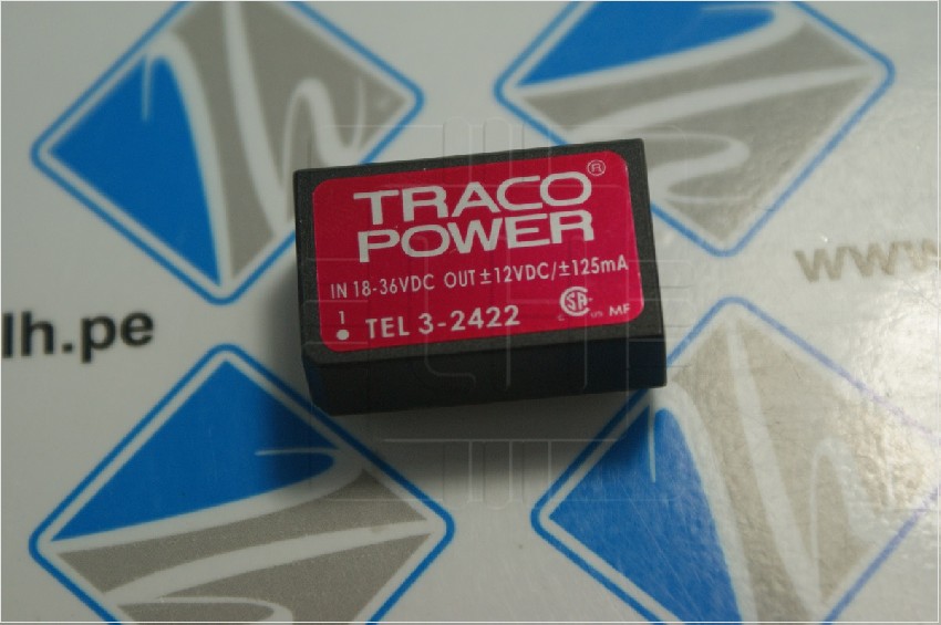 TEL 3-2422            Converter DC/DC 3W, 18-36V, 2VDC, DIP24