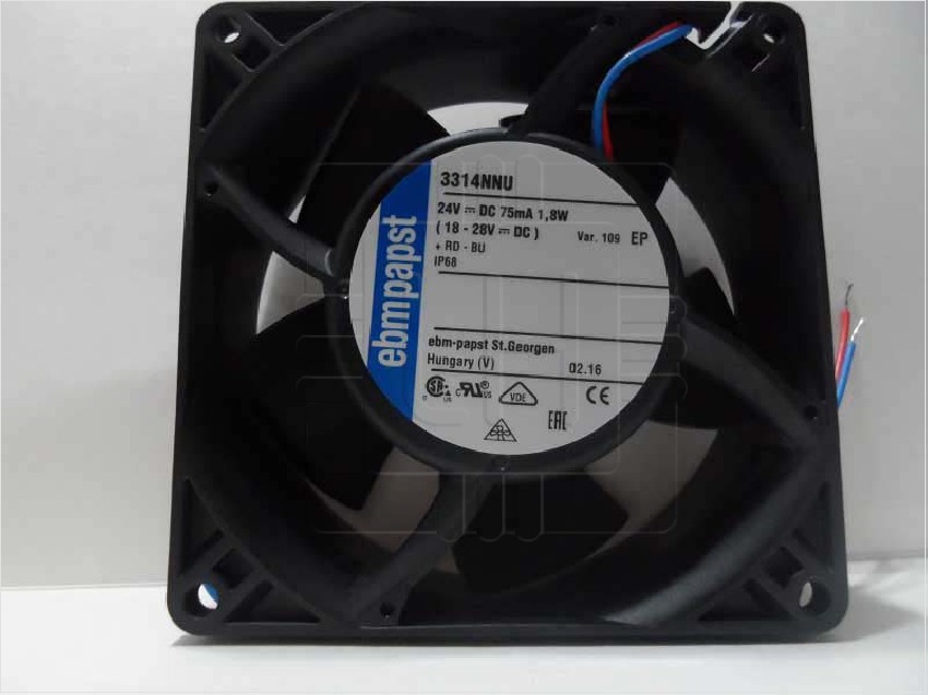 3314NNU   FAN 24VDC, 92X32MM, 47CFM IP68