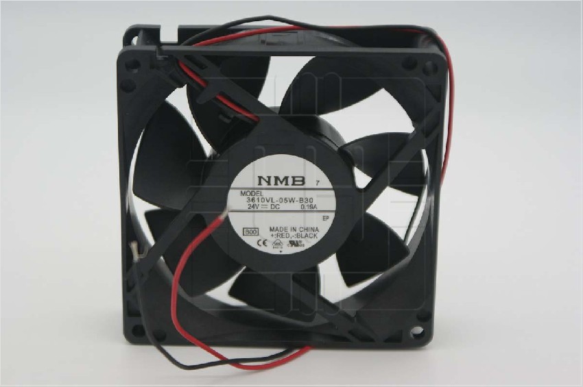 3610VL-05W-B30                 Ventilador axial 24VDC, 0.19A; 92x92x25mm, con 2 cables, Marca NMB.