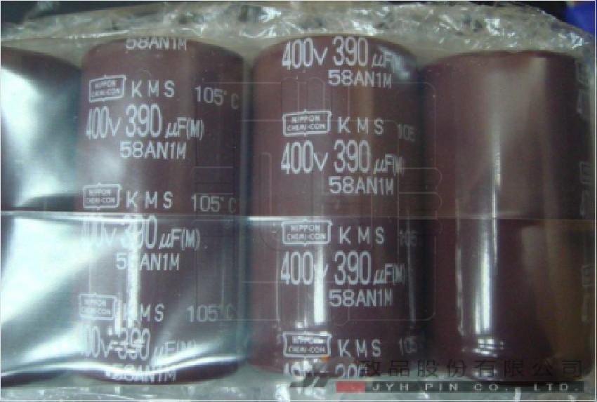 EKMS401VSN391MQ45S                    CAPACITOR  ALUMINO  390µF 400V  20% Can - Snap-In - 3000 Hrs @ 105°C