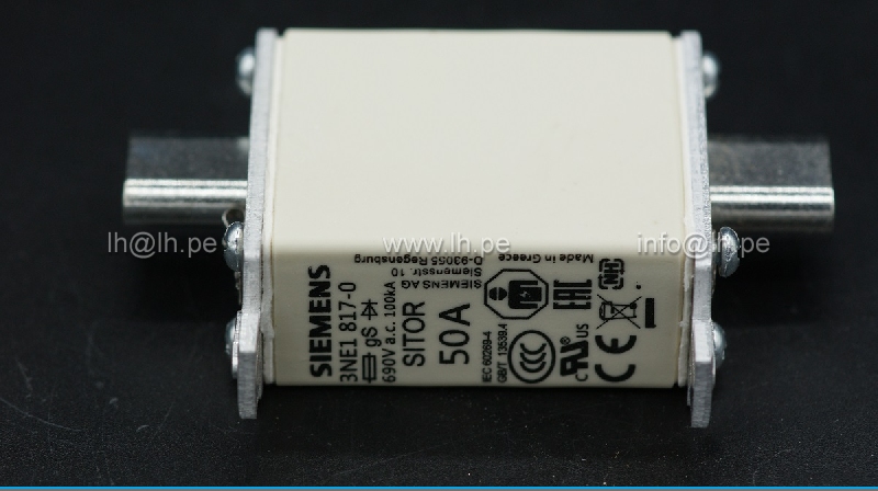 3NE1 817-0                 Fusible Ultra Rápido NH-000, 50A, 690V, gR, marca Siemens