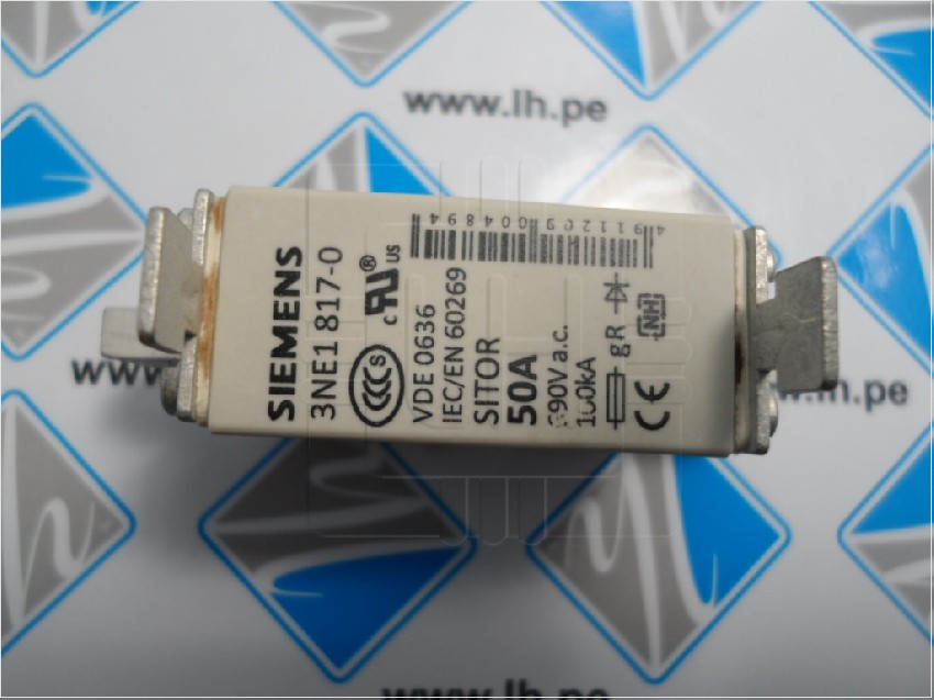 3NE1 817-0        Fusible Ultra Rápido 50Amp, 690V