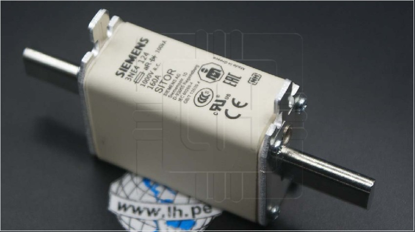 3NE4124                   Fusible NH-0, SITOR, 160A, aR, 1000VAC, 440VDC, con indicador