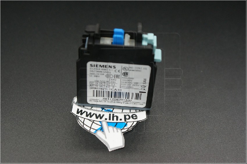 3RH1921-1CA10                Contactor auxiliar, serie 3RH10, 3RT10, de frente