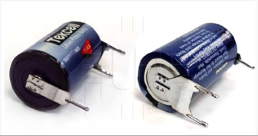 SB-AA02 3 PINES           Batería Lithium 1/2AA, 3.6V, 1200mAh, Marca Tekcell