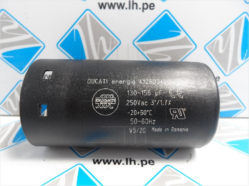 412803420           Condensador Arranque 130uF 140uF 156uF - 250VAC