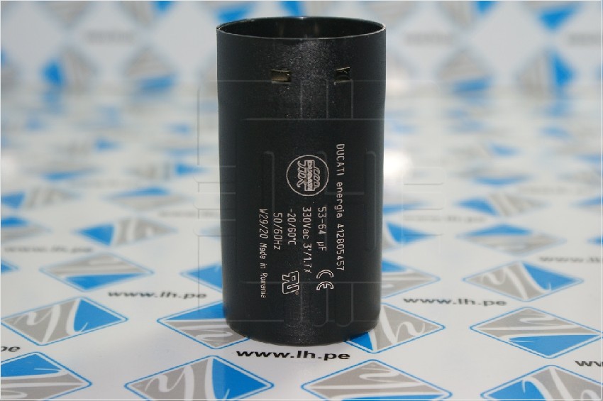 412805457            Capacitor de Arranque 53-64uF, 330VAC, 50/60Hz