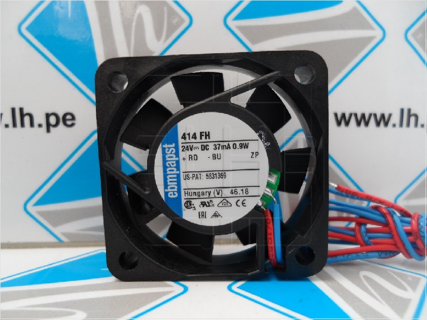 414FH        Ventiladores tangenciales CC DC Tubeaxial Fan, 40x40x10mm, 24VDC, 5.3CFM