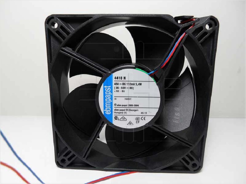 4418N                        Ventilador tangencial CC 119x119x38mm, 48V, 5.2W, marca EBM-PAPST