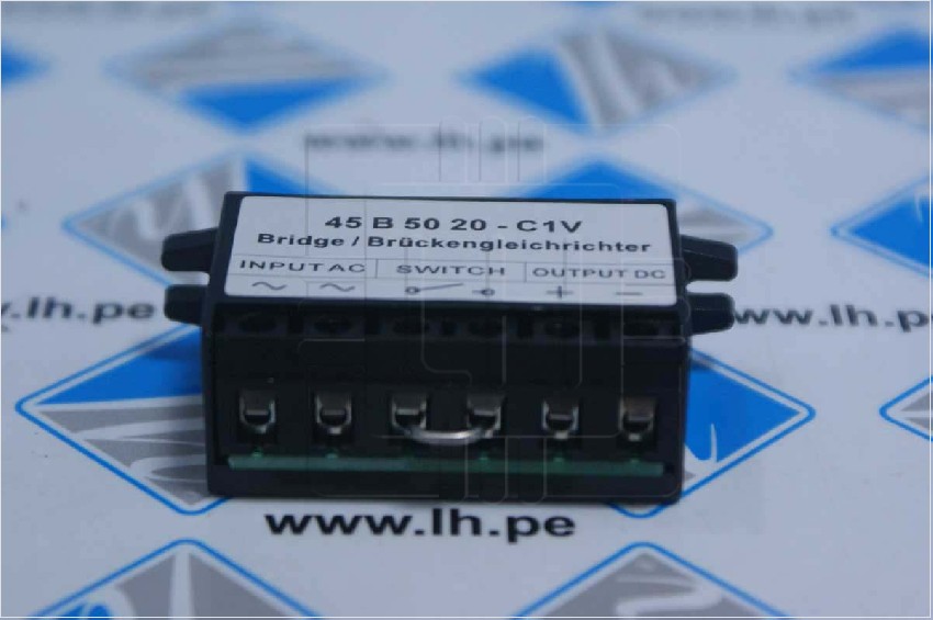 45B5020-C1V                PUENTE RECTIFICADOR ONDA COMPLETA, 500 V, 2.0 A, TERMINAL VERTICAL