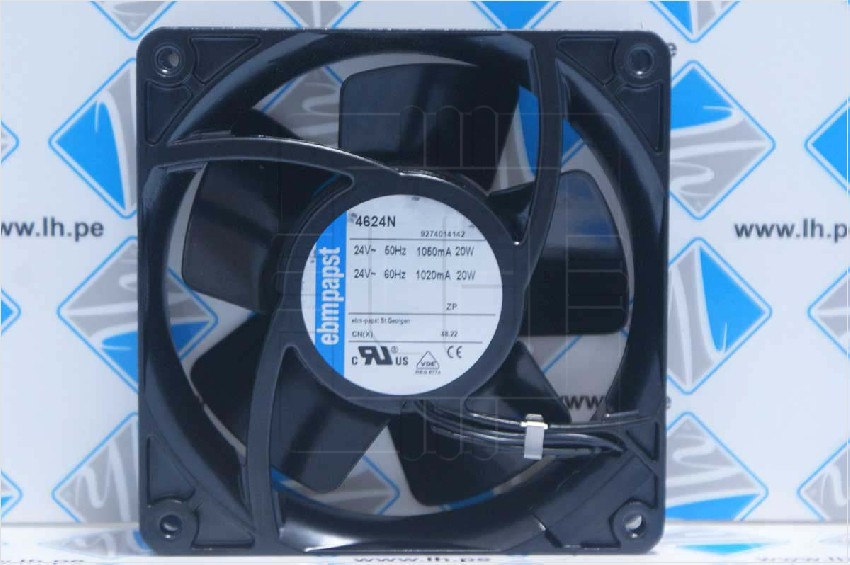 4624N                  Ventilador DC, axial, 24VAC, 20W, 119x119x38mm, 148m3/h