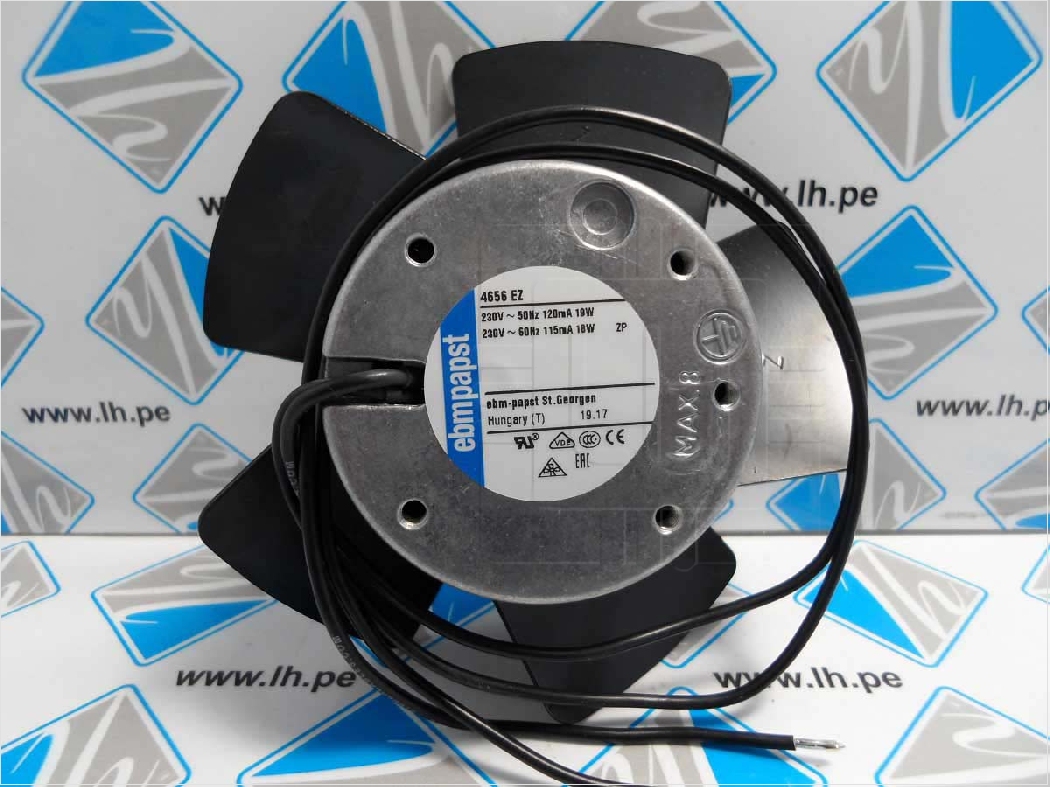 4656EZ     Ventiladores axiales Axial, 109mm, 230VAC 73.7/82.5CFM