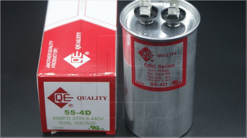 55-4D 55uF 440VAC                CAPACITOR METALIZADO DUAL 55uF, 370/440VAC, QE QUALITY