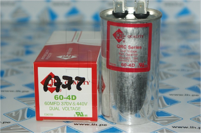 60-4D            CAPACITOR METALIZADO DE 60MFD, 370/440VAC