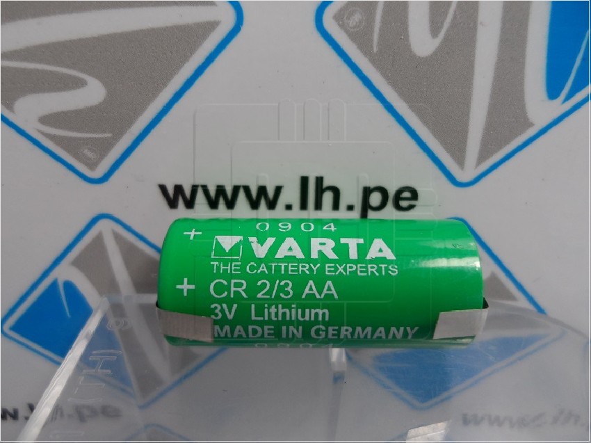 CR2/3AA-ST 6237 301 301         Batería Lithium 3V, 1350mah, 2/3AA, 2/3R6, con conexiones