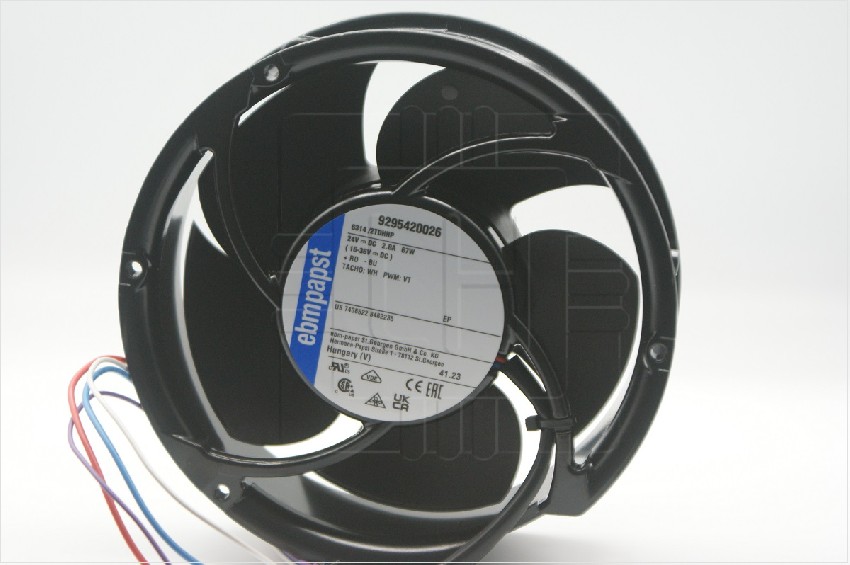 6314/2TDHHP                       Ventilador DC, axial, 24VDC, 2.8A, 172x172x51mm, 4 cables