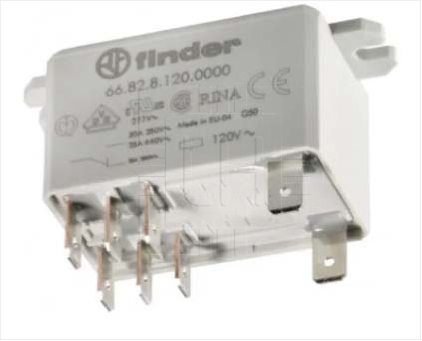 66.82.8.120.0000            RELE FINDER RELEVADOR DE POTENCIA BOBINA 120VAC, 30 A 250VAC