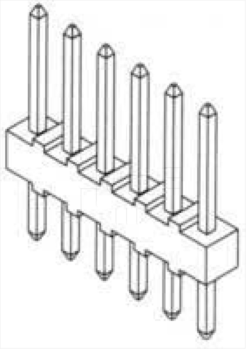 22-03-2061  BOARD-BOARD CONNECTOR HEADER, 6WAY, 1ROW