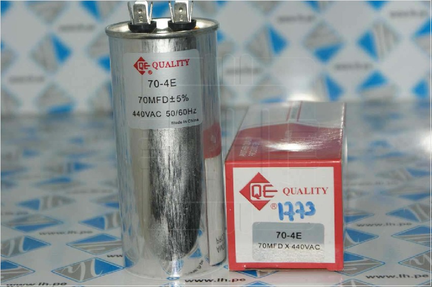 70-4D              CAPACITOR METALIZADO DE 70uF  440VAC - 70-4E - QUALITY