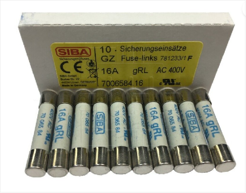 7006584.16         Fusible Cerámica gRL, 16A, 400VAC, 6x32mm