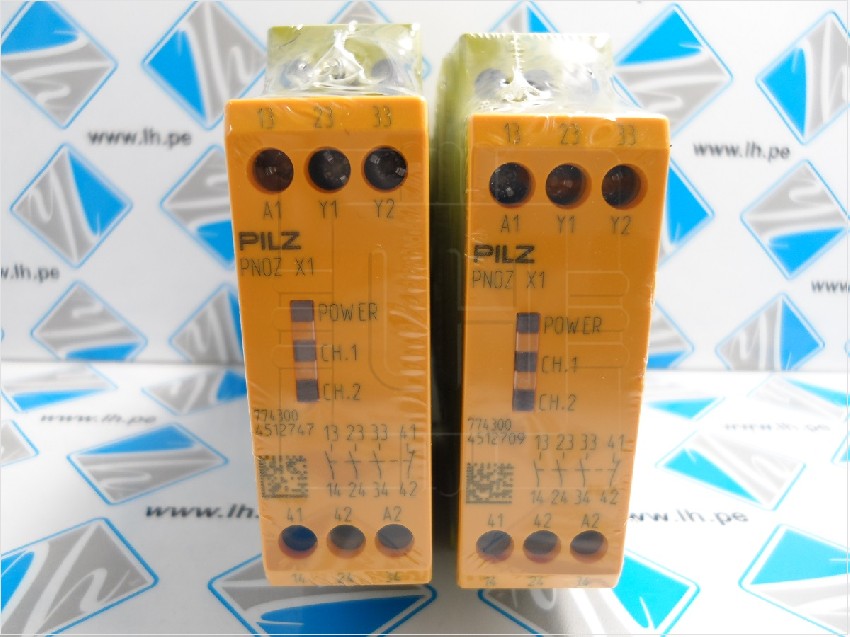 774300 PNOZ X1       Módulo relé de seguridad, PNOZ X1, 24VDC, 24VCA, Salidas: 4, Pilz