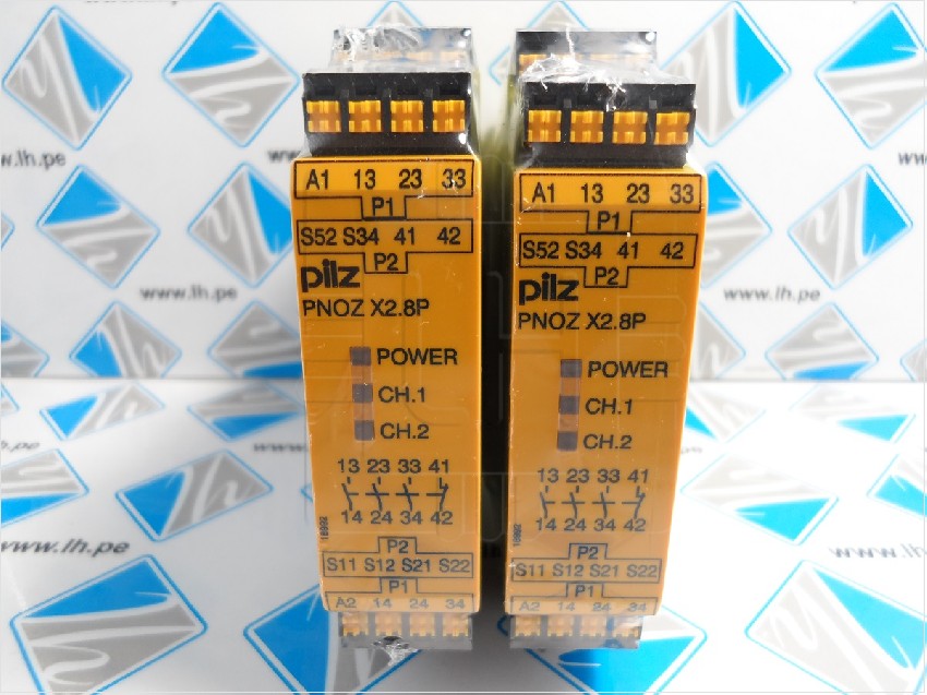 787302 PNOZ X2.8P C 24-240VAC/DC 3n/o 1n/c - Safety relay PNOZ X - E-STOP, safety gate, light grid