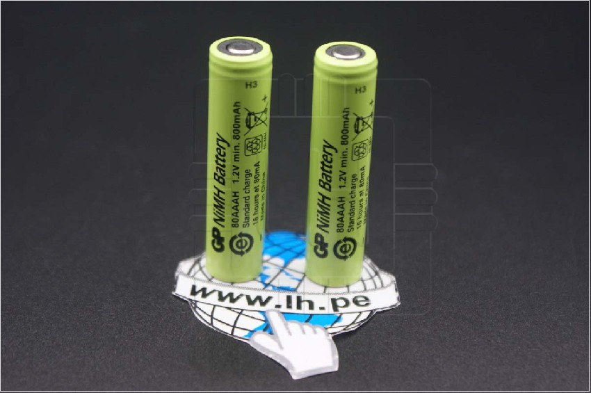 80AAAH                  Batería Recargable Ni-MH, AAA, R3, 1.2V, 780mAh