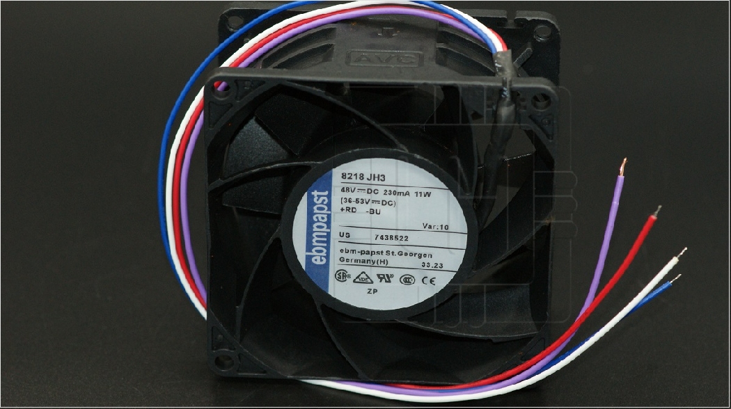 8218JH3                 FAN AXIAL 80X38MM 48VDC 3-WIRE EBM PAPTS