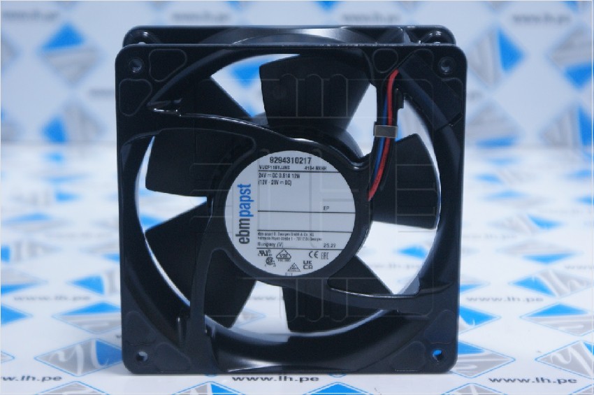 4184NXHH 9294310217               Ventilador DC, axial, 24VDC, 119x119x38mm, 247m3/h