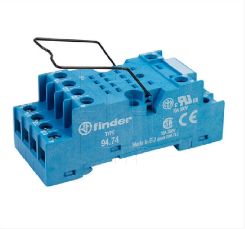 94.74SMA         Base para relay modelo 85.02, 85.04, 85.34, montaje DIN