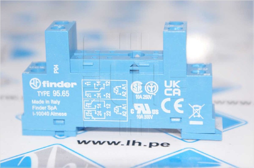 95.65SMA       Base Para Relay de 8 pines, 10A, 250V