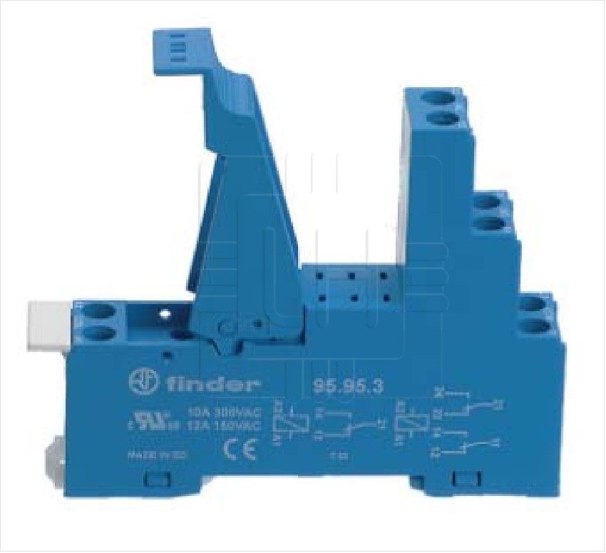 95.85.3SPA              Base para relay de 8 Pines, 10A, 250VCA