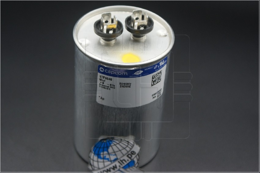 97F8048            Capacitor Metalizado 80uF; 240VAC