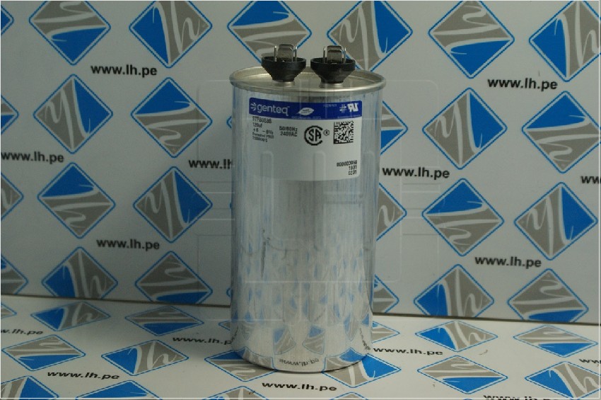 97F8053                  Capacitor Metalizado 120µF, 240VAC, -40°C-70°C - Round Case