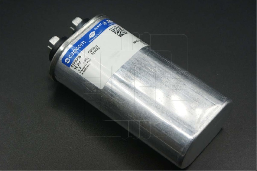 97F9003        Capacitor Metalizado, Motor Run, Oval, 12.5uF, 370V