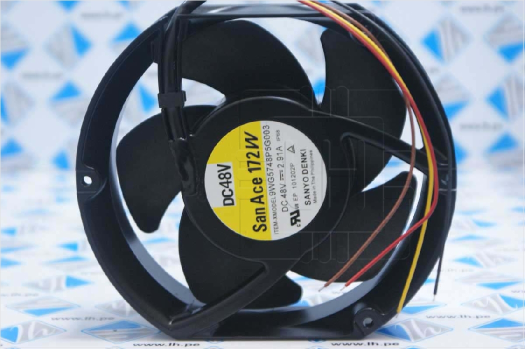 9WG5748P5G003                 Ventilador de refrigeración del servidor DC 48V, 2.91A, 172x172x51mm, 4 hilos, Marca SANYO DENKI
