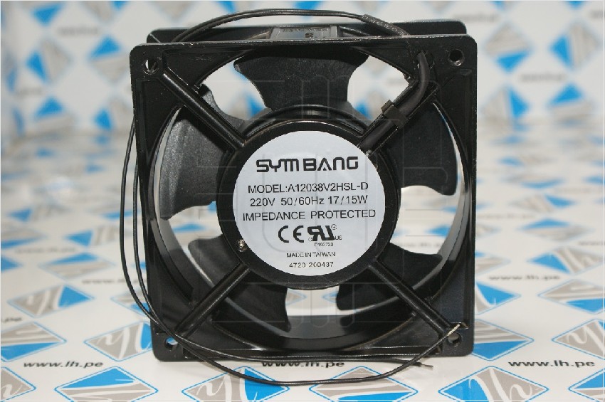 A12038V2HSL-D      Fan  AXIAL Size:120x120x38mm