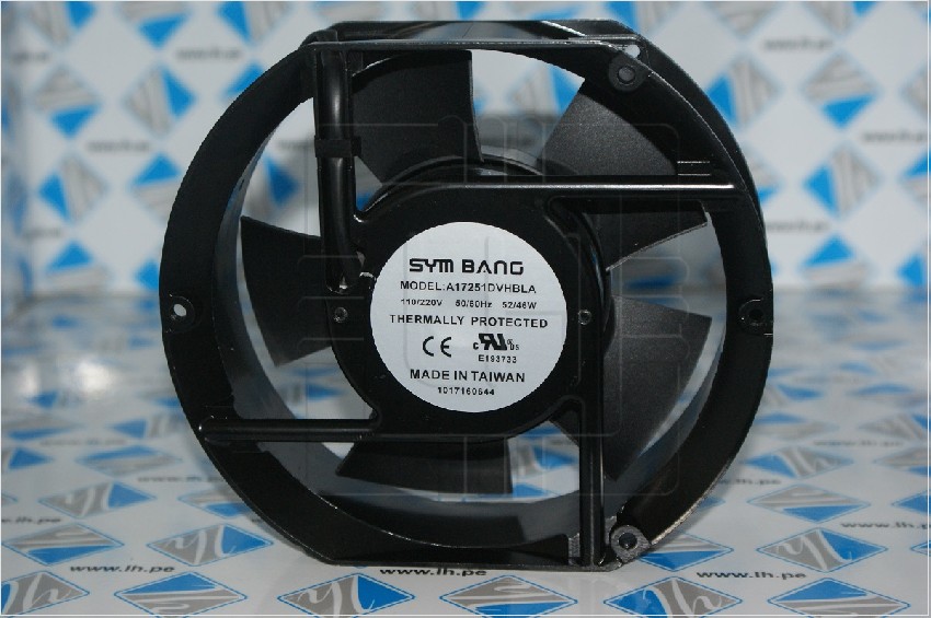 A17251DVHBLA             VENTILADOR AXIAL  110/220VAC 172x150x52mm, (DUAL VOLTAJE) SYMBANG